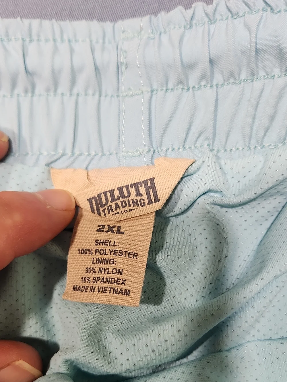 Duluth Trading Co Colorblock Swim Shorts In Blue. XXL